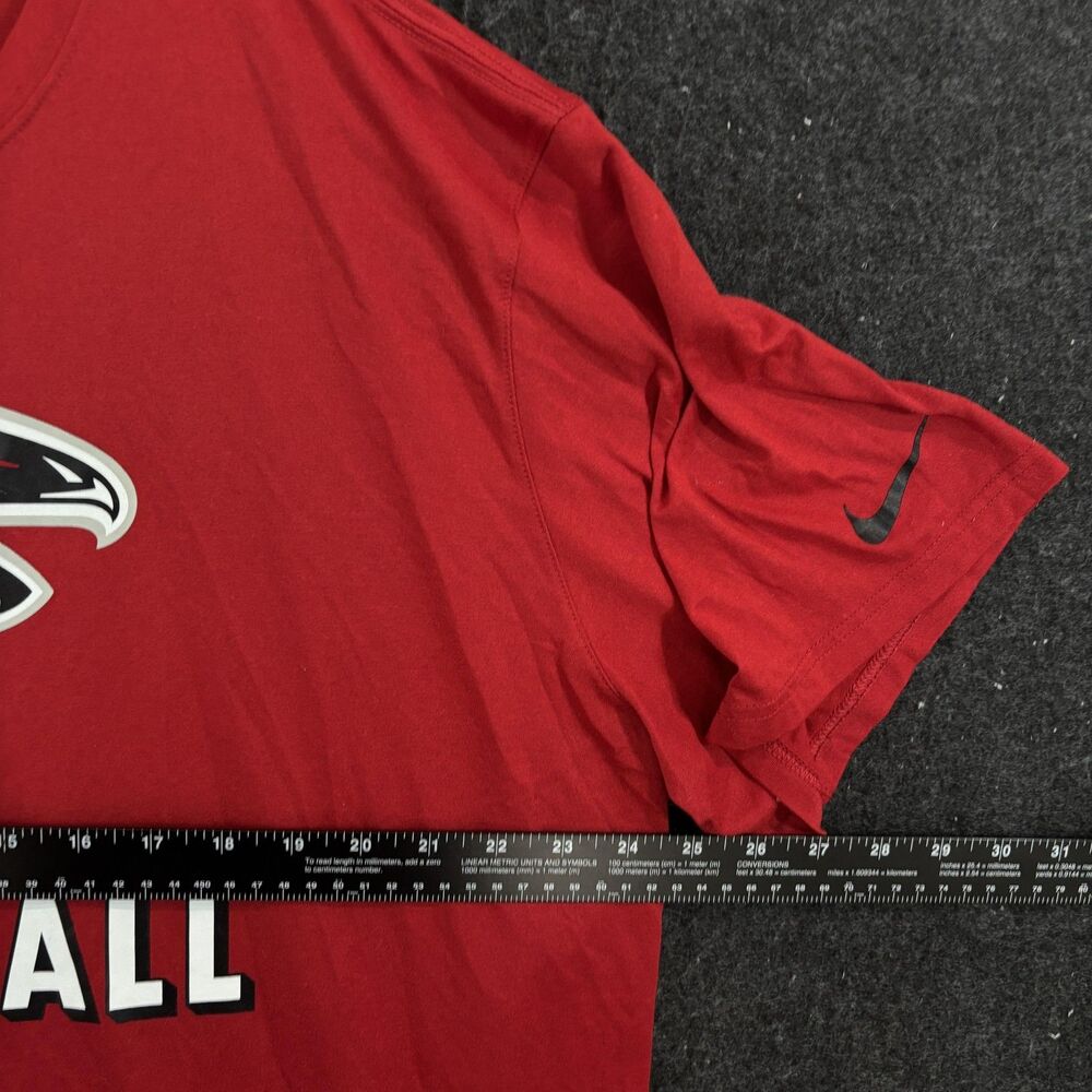 Atlanta Falcons Shirt Men's 3XL Red Graphic Nike Dri-FIT On Field Tee - Picture 5 of 7